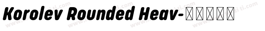 Korolev Rounded Heav字体转换